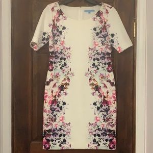 ANTONIO MELANI FLORAL DRESS PURPLE/PINK